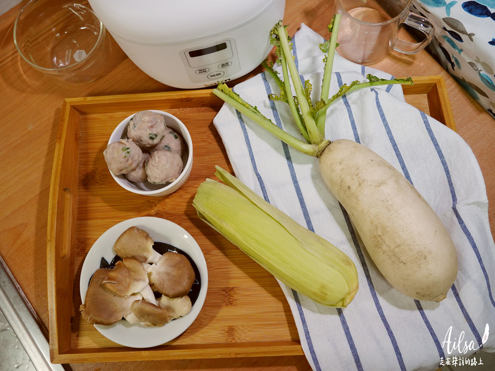 蘿蔔排骨湯食材